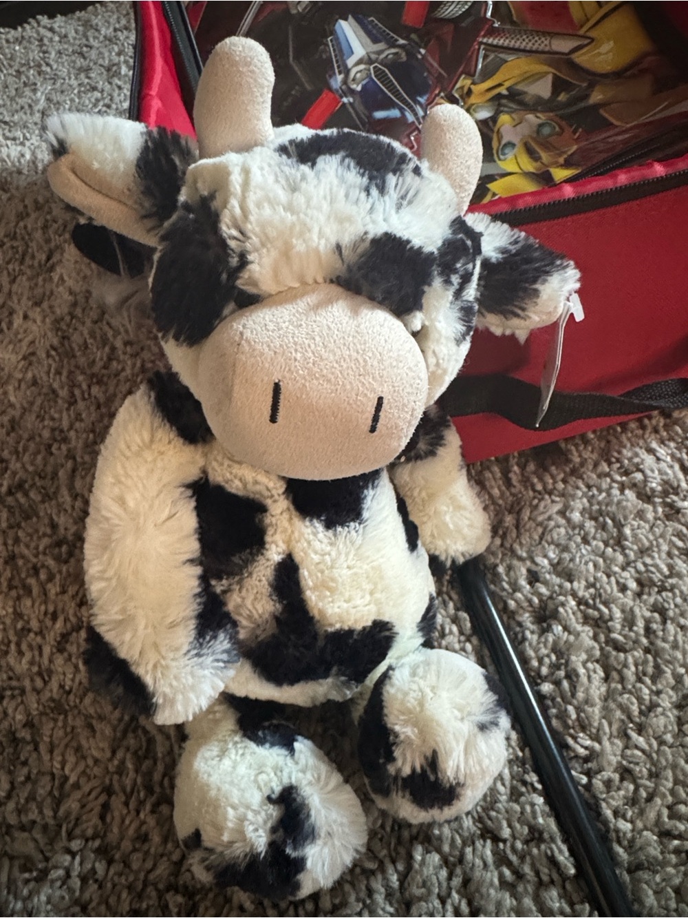 Jellycat Black & White Plush Cow